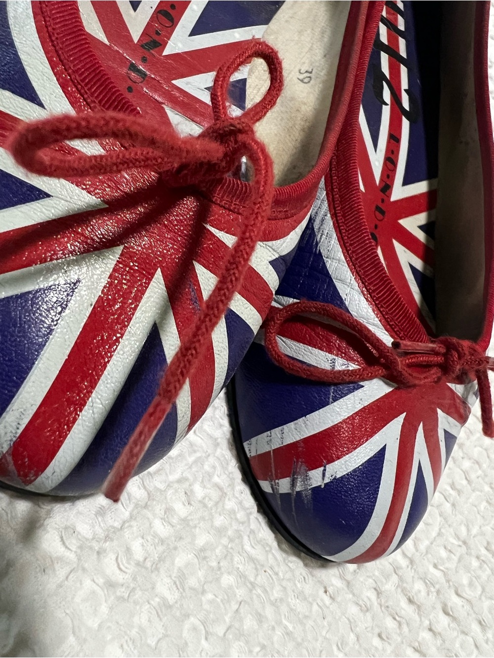 French Sole 2012 Limited Edition London Olympics Union Jack Ballet Flats - Picture 3 of 6